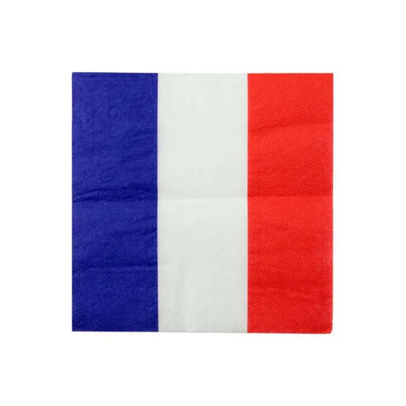 50 Serviettes De Table Bleu Blanc Rouge>Cerf Dellier Clearance