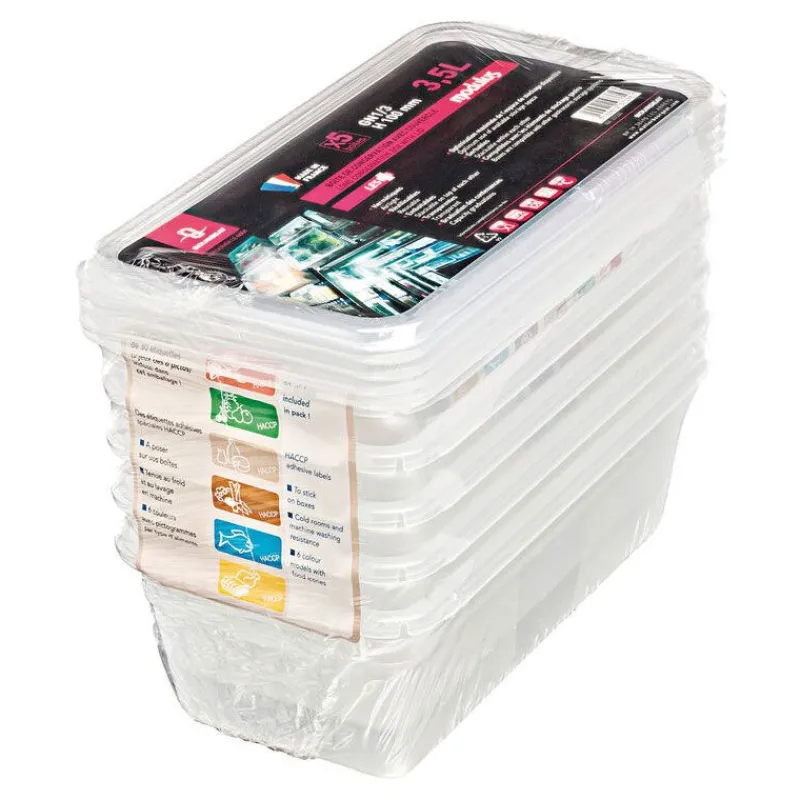 Bacs Modulus Rigides En Polypropylene Gn 1/3 Avec Couvercles (X5)>Cerf Dellier Outlet
