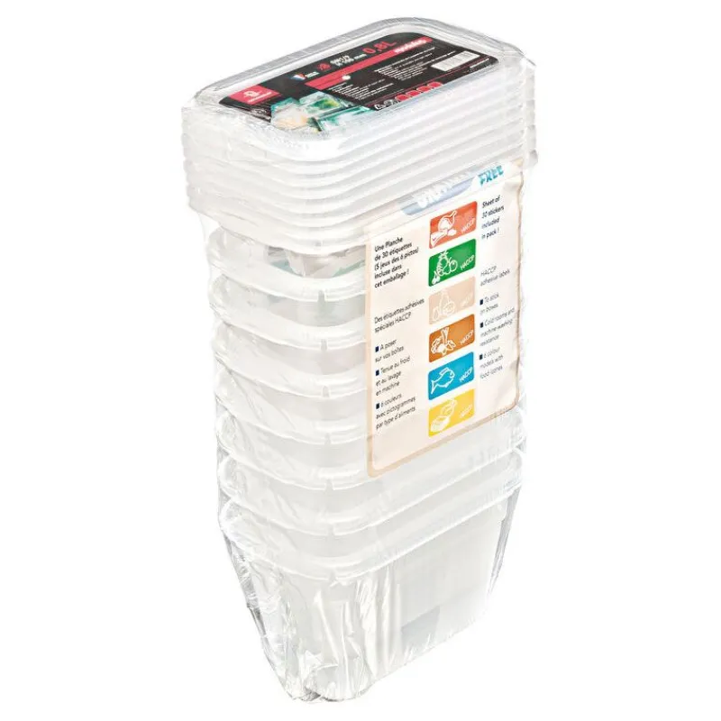 Bacs Modulus Rigides En Polypropylene Gn 1/9 Avec Couvercles (X8)>Cerf Dellier New