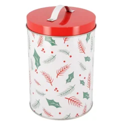Boite A Biscuits De Noël Houx En Metal>Cerf Dellier Discount
