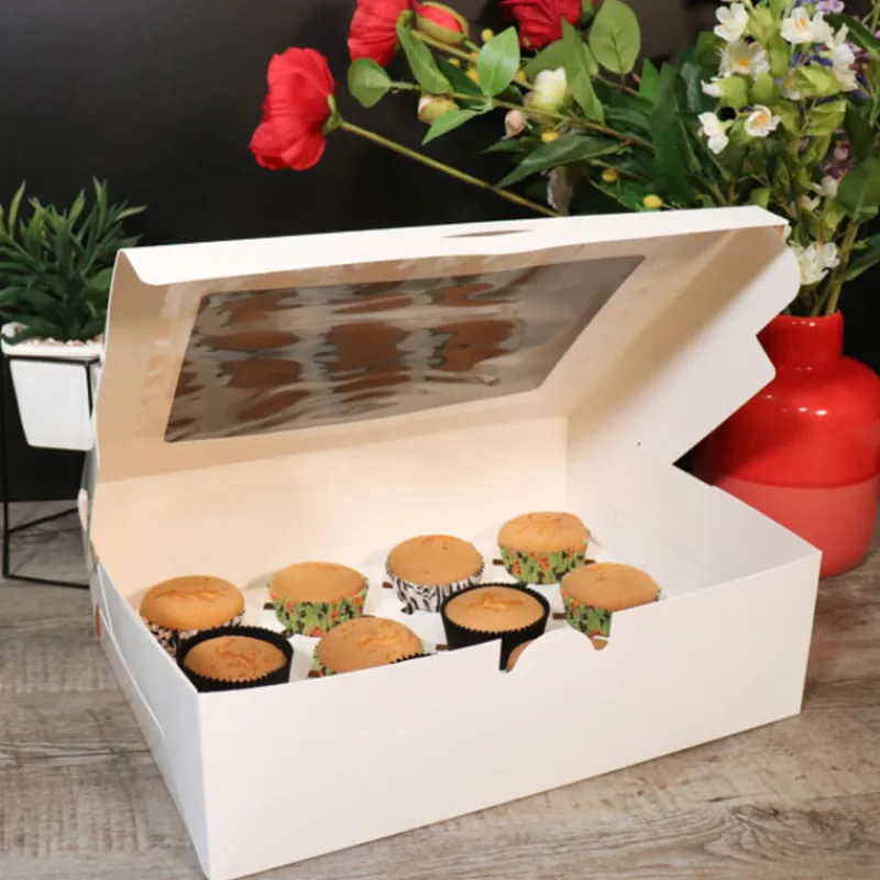 Boite Cupcakes Blanche Rectangulaire Patisdecor>Cerf Dellier Clearance