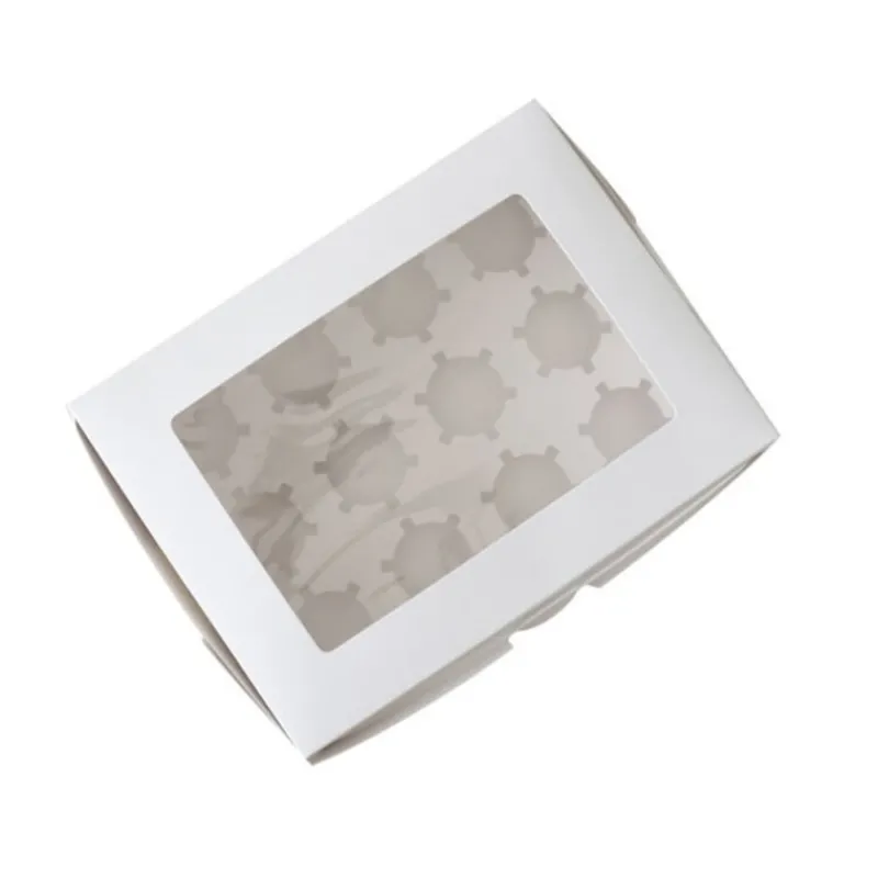 Boite Cupcakes Blanche Rectangulaire Patisdecor>Cerf Dellier Clearance