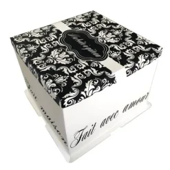 Boite Patissiere Arabesques 26 X 26 X 24 Cm Patisdecor>Cerf Dellier Clearance