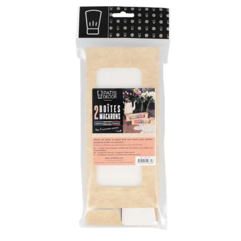 Boîtes 8 Macarons Kraft Patisdecor (X2)>Cerf Dellier Outlet