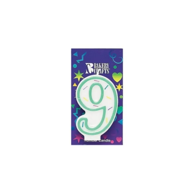 Bougie Anniversaire, Chiffre 9>Cerf Dellier Discount