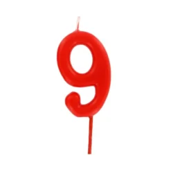 Bougie Anniversaire Chiffre 9 Rouge Patisdecor>Cerf Dellier Discount