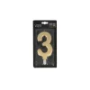 Bougie Anniversaire Doree Xxl Chiffre 3 Patisdecor>Cerf Dellier