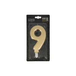 Bougie Anniversaire Doree Xxl Chiffre 9 Patisdecor>Cerf Dellier Sale