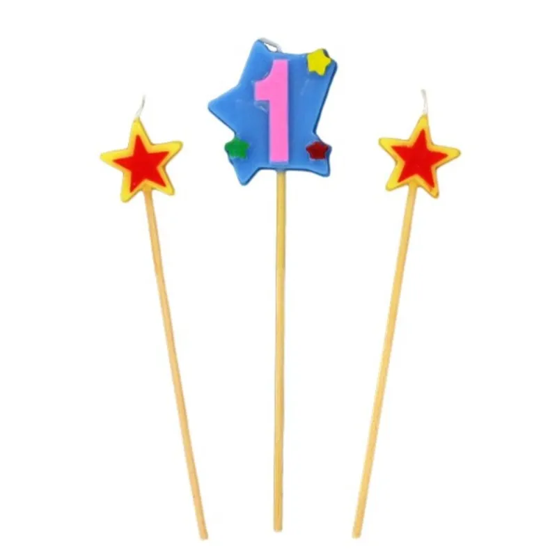 Bougies Chiffre 1 Et Etoiles Sur Piques Patisdecor>Cerf Dellier New