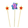 Bougies Chiffre 9 Et Etoiles Sur Piques Patisdecor>Cerf Dellier Discount