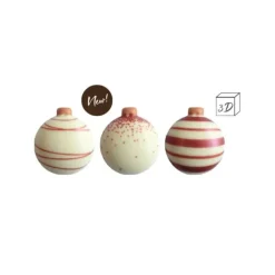 Boules De Noël 3D En Chocolat Assorties (X40)>Cerf Dellier Discount