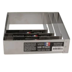Cerf Dellier Cadres À Patisserie*Cadre A Mousse Inox H 4,5 Cm 14 X 14 Cm Patisdecor