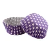 Caissettes Cupcakes Violettes A Pois Blancs (X50)>Cerf Dellier Sale