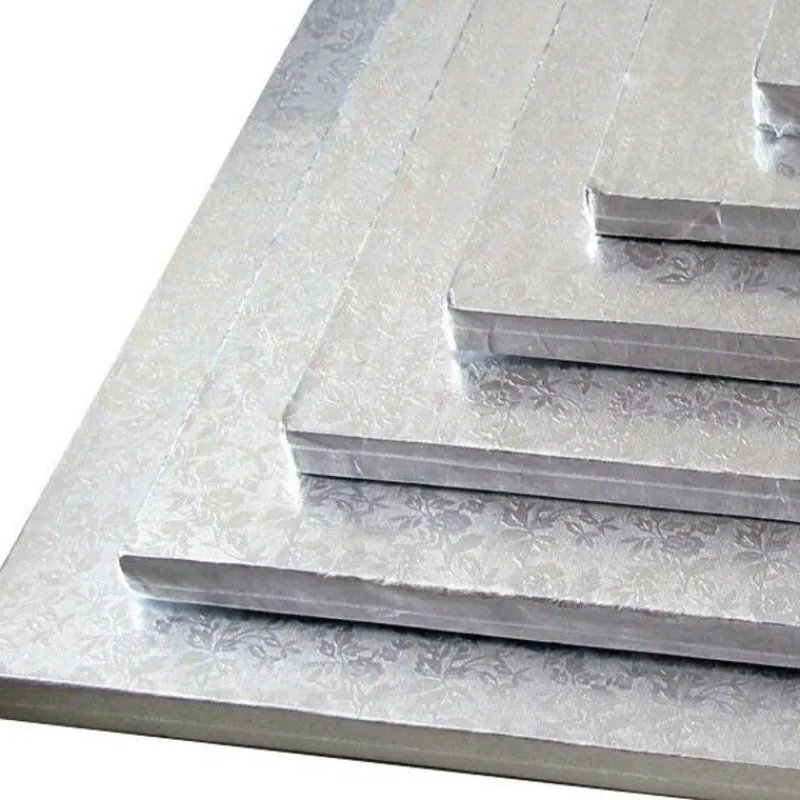 Cake Drum Carre Argent 30 X 30 Cm Patisdecor>Cerf Dellier New