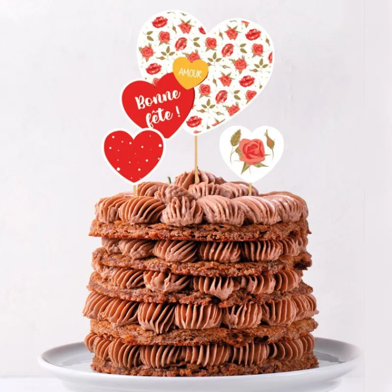 Cake Topper Assortis Theme Romantique >Cerf Dellier Clearance