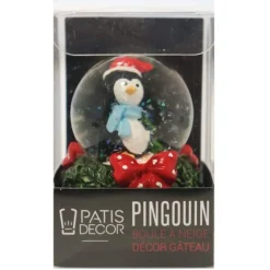 Cake Topper Boule A Neige Pingouin Patisdecor>Cerf Dellier Outlet