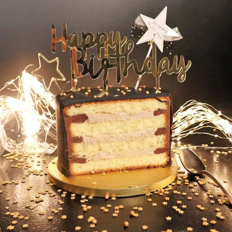 Cake Topper Etoile Happy Birthday Patisdecor>Cerf Dellier Sale