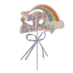 Cake Topper Happy Birthday Arc En Ciel>Cerf Dellier Discount