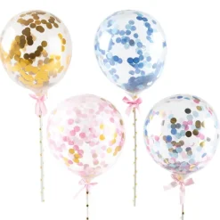 Cake Toppers Ballons Confettis 10 Cm (X20)>Cerf Dellier Sale