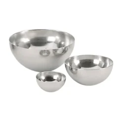 Cerf Dellier Cercles À Patisserie*Calotte Demi-Sphere Inox H 4 Cm 8 Cm De Buyer
