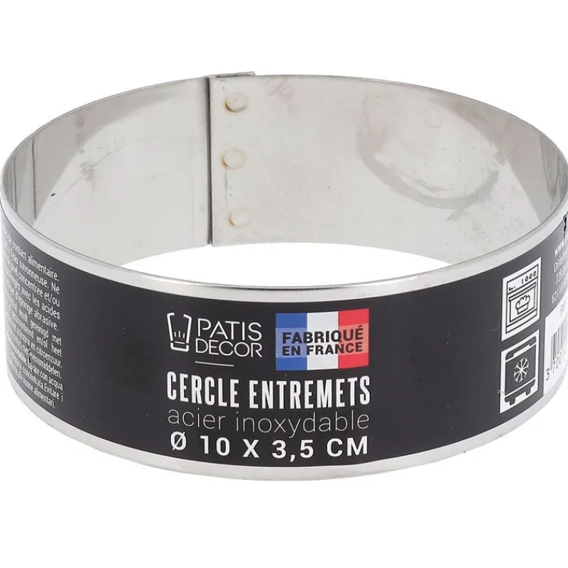 Cerf Dellier Cercles À Patisserie*Cercle A Entremets Inox H 3,5 Cm 10 Cm Patisdecor