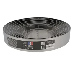 Cerf Dellier Cercles À Patisserie*Cercle A Mousse Inox H 4,5 Cm 24 Cm Patisdecor