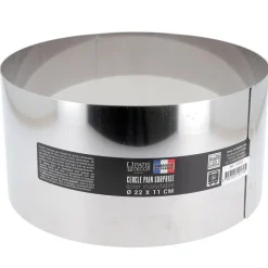 Cerf Dellier Cercles À Patisserie*Cercle A Pain Surprise Inox H 11 Cm Diam 22 Cm Patisdecor