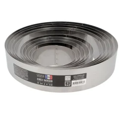 Cerf Dellier Cercles À Patisserie*Cercle A Vacherin Inox H 6 Cm 20 Cm Patisdecor