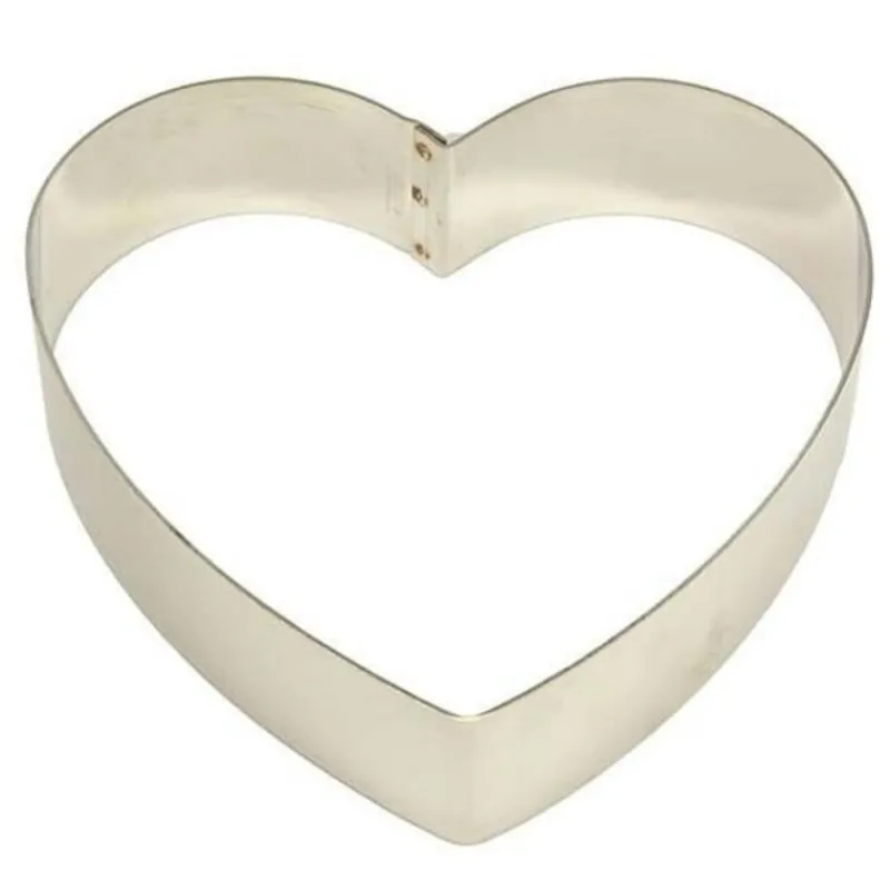 Cerf Dellier Cercles À Patisserie*Cercle Mousse Coeur 24 Cm H 4,5 Cm
