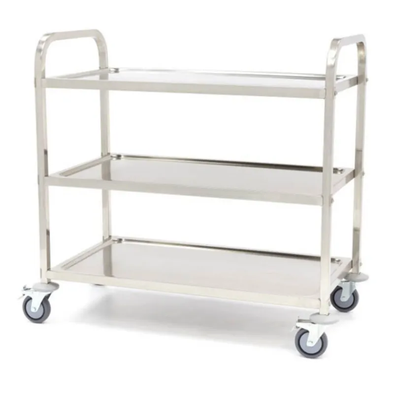 Chariot De Service Inox 3 Niveaux>Cerf Dellier