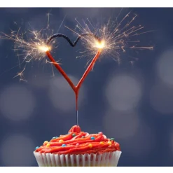 Cierge Magique Coeur Rouge + Carte With Love>Cerf Dellier Online