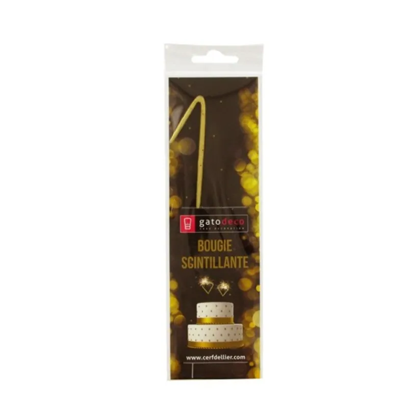 Cierge Magique Dore Chiffre 1 Patisdecor>Cerf Dellier Hot