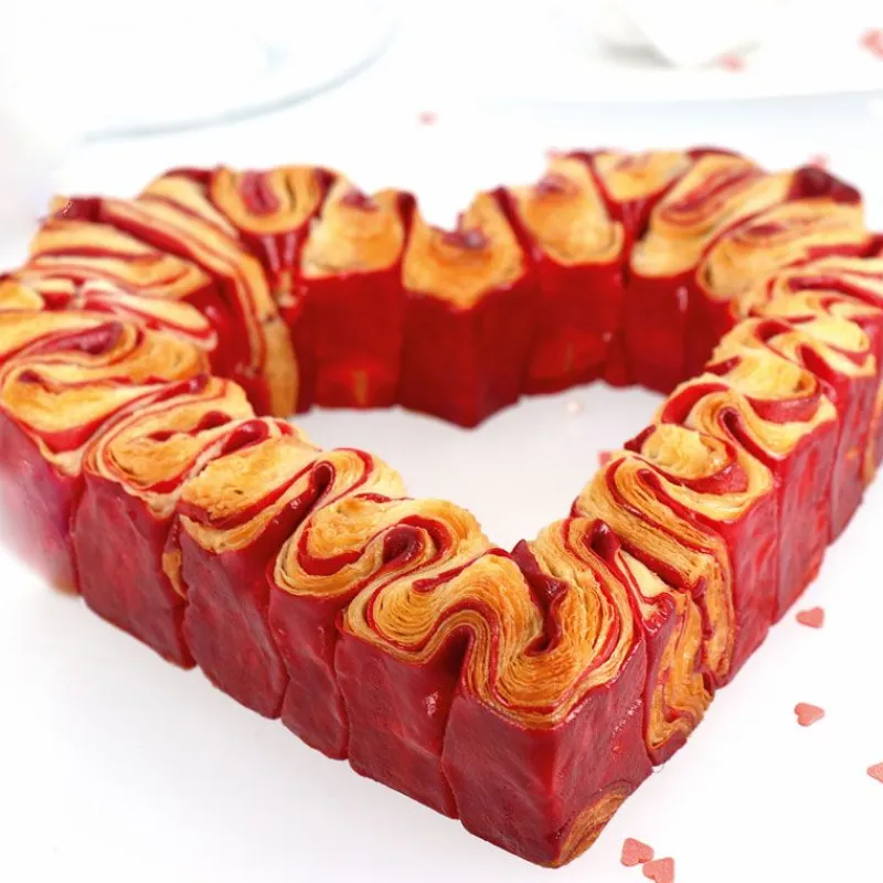 Cerf Dellier Cercles À Patisserie*Coeur A Mousse Inox H 4,5 Cm L 16 Cm Patisdecor