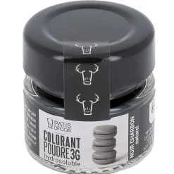 Cerf Dellier Colorants Alimentaires En Poudre*Colorant Poudre Hydrosoluble Noir Charbon Naturel 3 G
