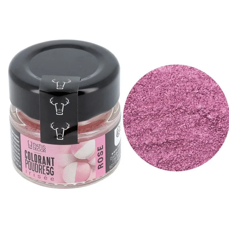 Cerf Dellier Colorants Alimentaires En Poudre*Colorant Poudre Irise Rose 5 G