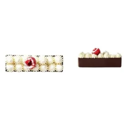 Coupelle Chocolat Noir Rectangulaire (X20)>Cerf Dellier