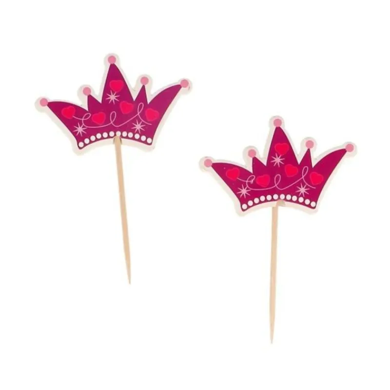 Cupcake Toppers Couronnes De Princesses (X 12)>Cerf Dellier Outlet