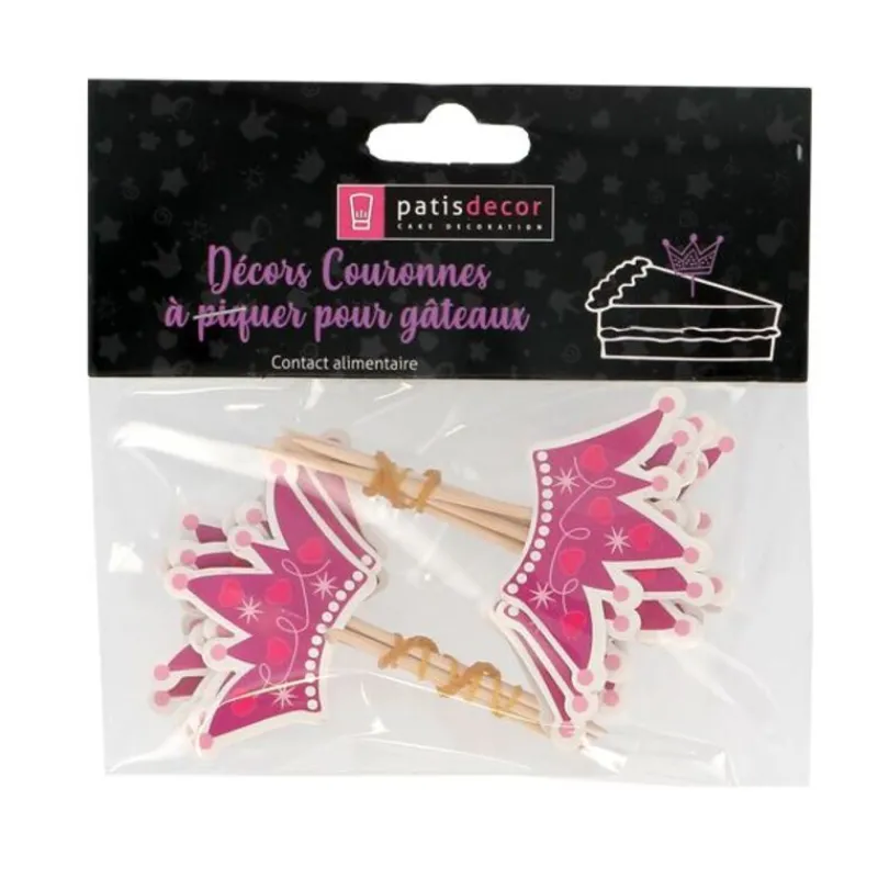 Cupcake Toppers Couronnes De Princesses (X 12)>Cerf Dellier Outlet