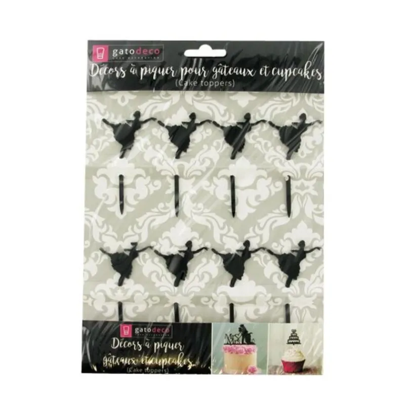 Cupcake Toppers Danseuse (X 8)>Cerf Dellier Discount