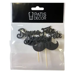 Cupcake Toppers Moustache >Cerf Dellier Clearance