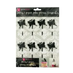 Cupcake Toppers Papillons (X8)><noscript><img width=