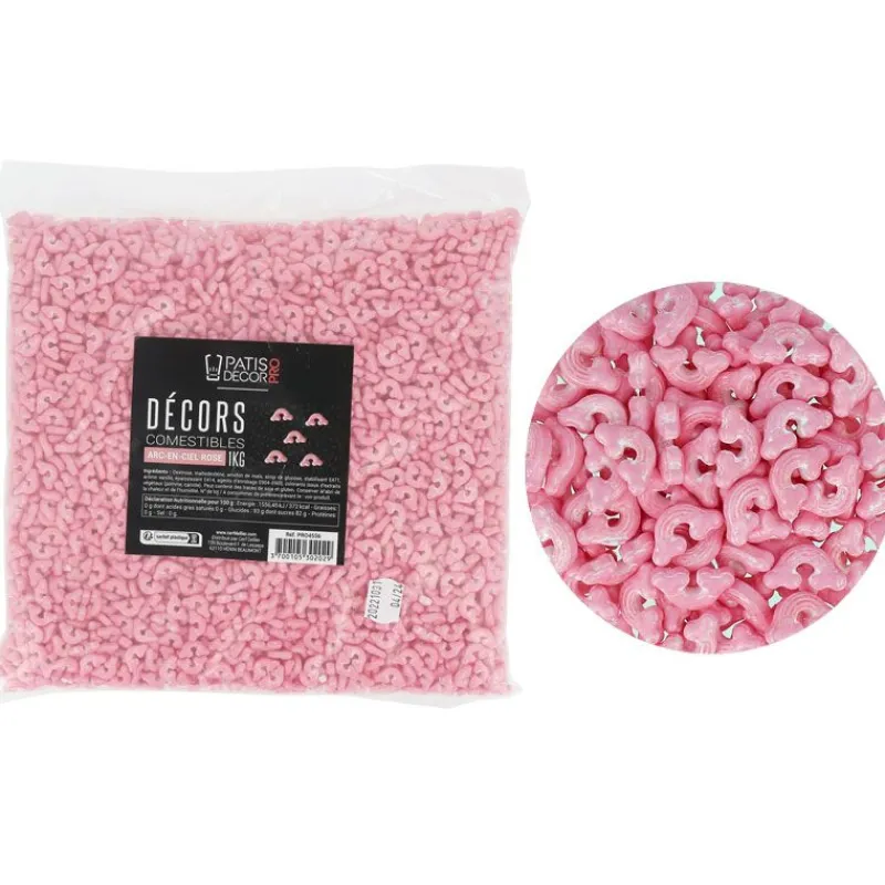 Décors Comestibles Arc-En-Ciel Rose 1 Kg>Cerf Dellier New