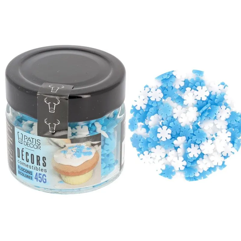 Décors Comestibles Flocons Bicolores 45 G>Cerf Dellier Clearance