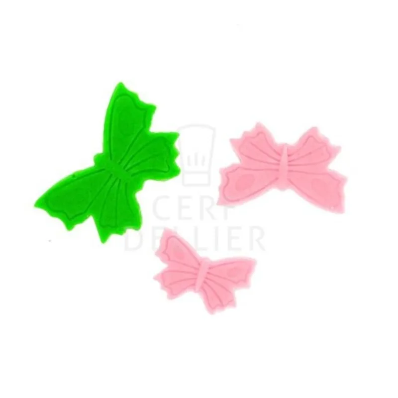 Découpoirs Éjecteurs Papillons Assortis Patisdecor (X 3)>Cerf Dellier Discount