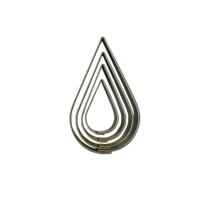 Cerf Dellier Emporte-Pièces Et Découpoirs*Emporte-Pièces Gouttes D'Eau (X 4)