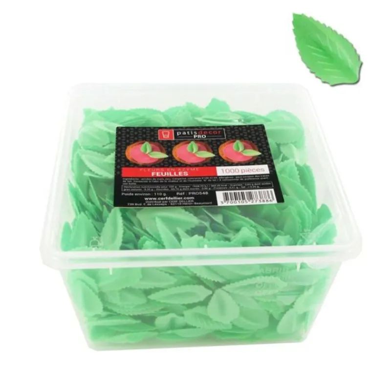 Feuilles De Rose Azyme Verte Patisdecor Pro (X1 000)>Cerf Dellier Hot