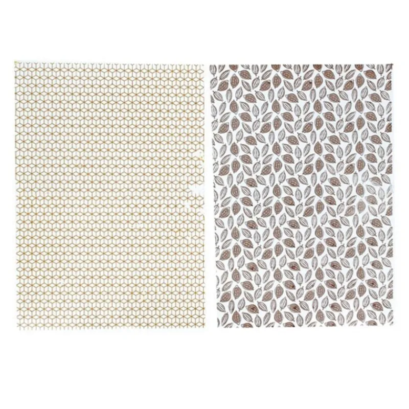 Feuilles Transfert Cabosses Et Geometrie Assorties Patisdecor (X4)>Cerf Dellier Clearance