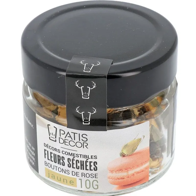 Fleurs Sechees De Roses Jaunes Patisdecor 8 G>Cerf Dellier Hot