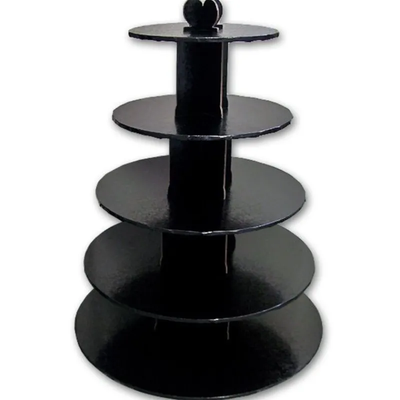 Grand Presentoir Cupcakes Noir Rond>Cerf Dellier Outlet