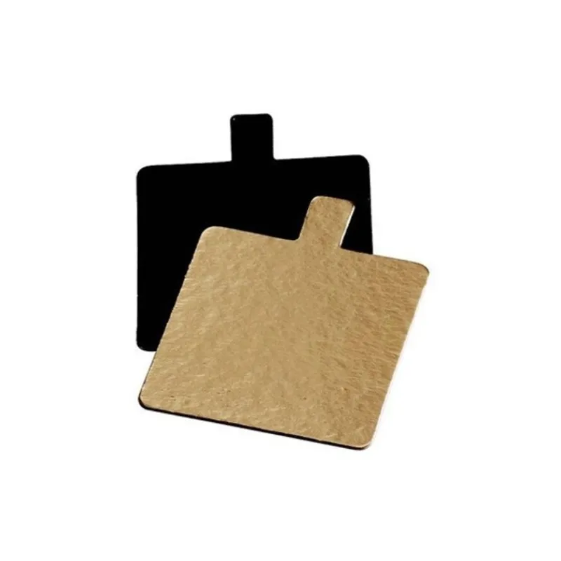 Languette Carre Carton Or / Noir 7 Cm (X 200)>Cerf Dellier Best